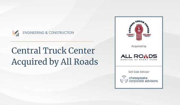 Central Truck Center Acquired by All Roads
