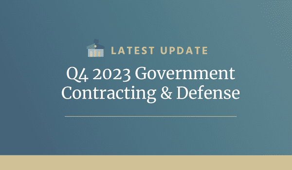 Q4 2023 Government Contracting & Defense